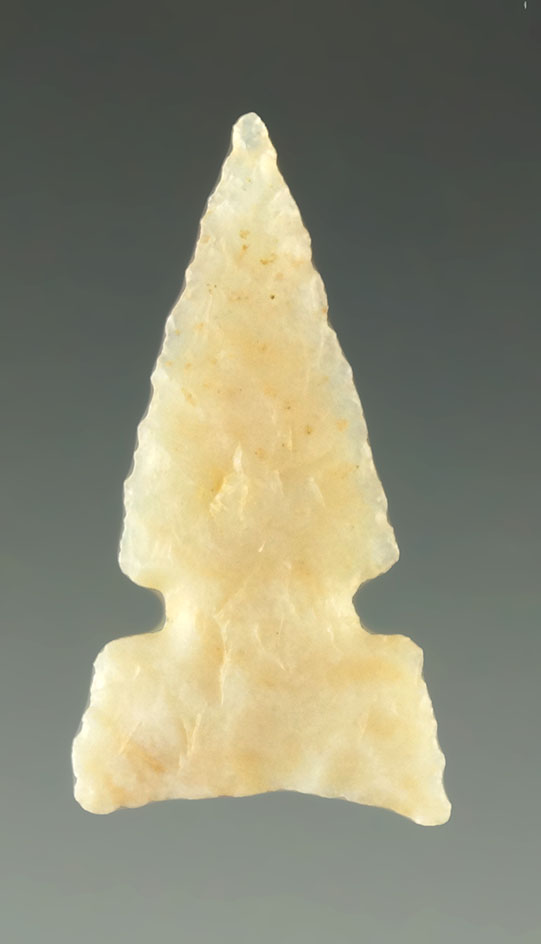 Pictured! Thin and nicely flaked 1" Washita sidenotch point found in Western Oklahoma. E