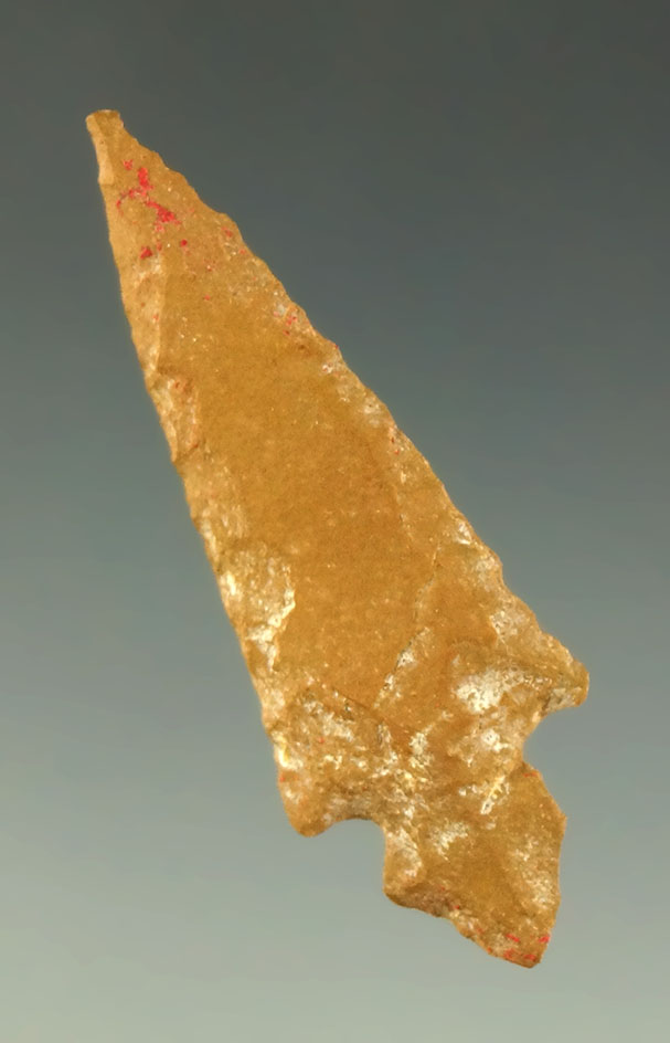 1 9/16" Hayes point found in Arkansas. Ex. Charles Shewey collection.