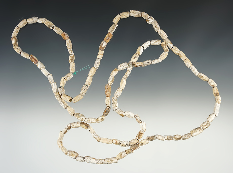 38" Strand Shell Necklace found in the Kentucky/Tennessee area.