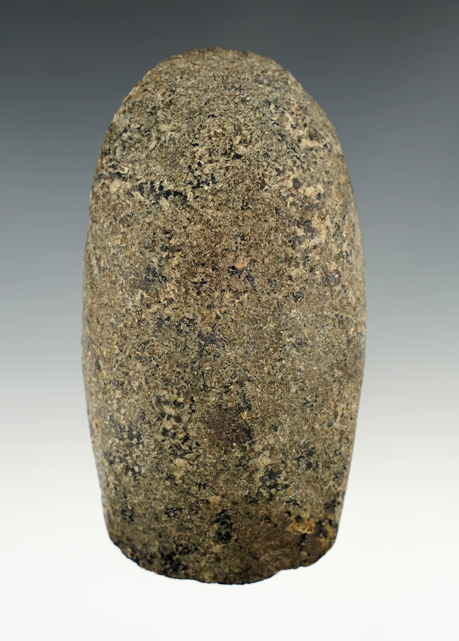 Highly polished 3 7/8" Adena Celt found in Richland Co., Ohio. Ex. Woods Grey, Jack Hooks.