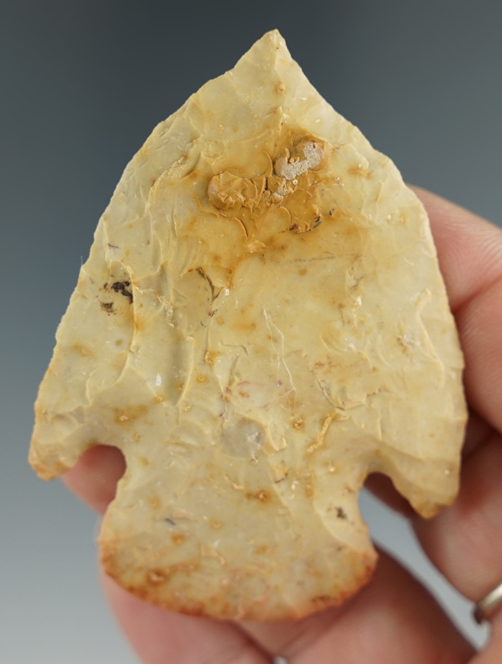 2 9/16" Stemmed Knife that was anciently salvaged into a perforator tip found in Ohio.