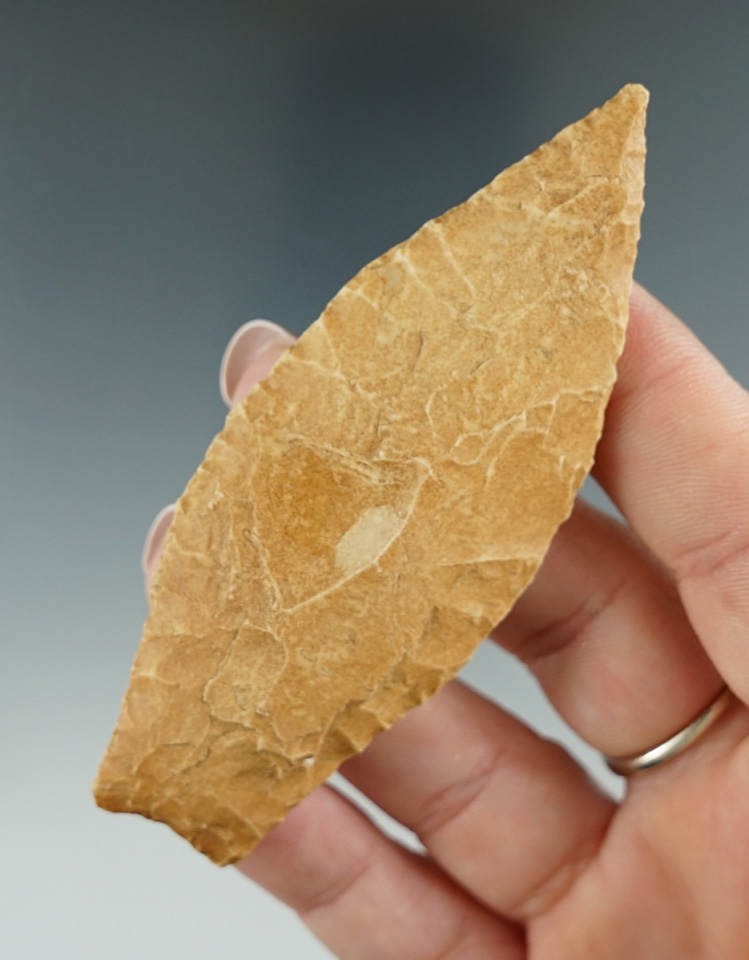 3 1/2" Connerly point found in Brooks Co., Georgia. Comes with Meador and Tatum COAs.