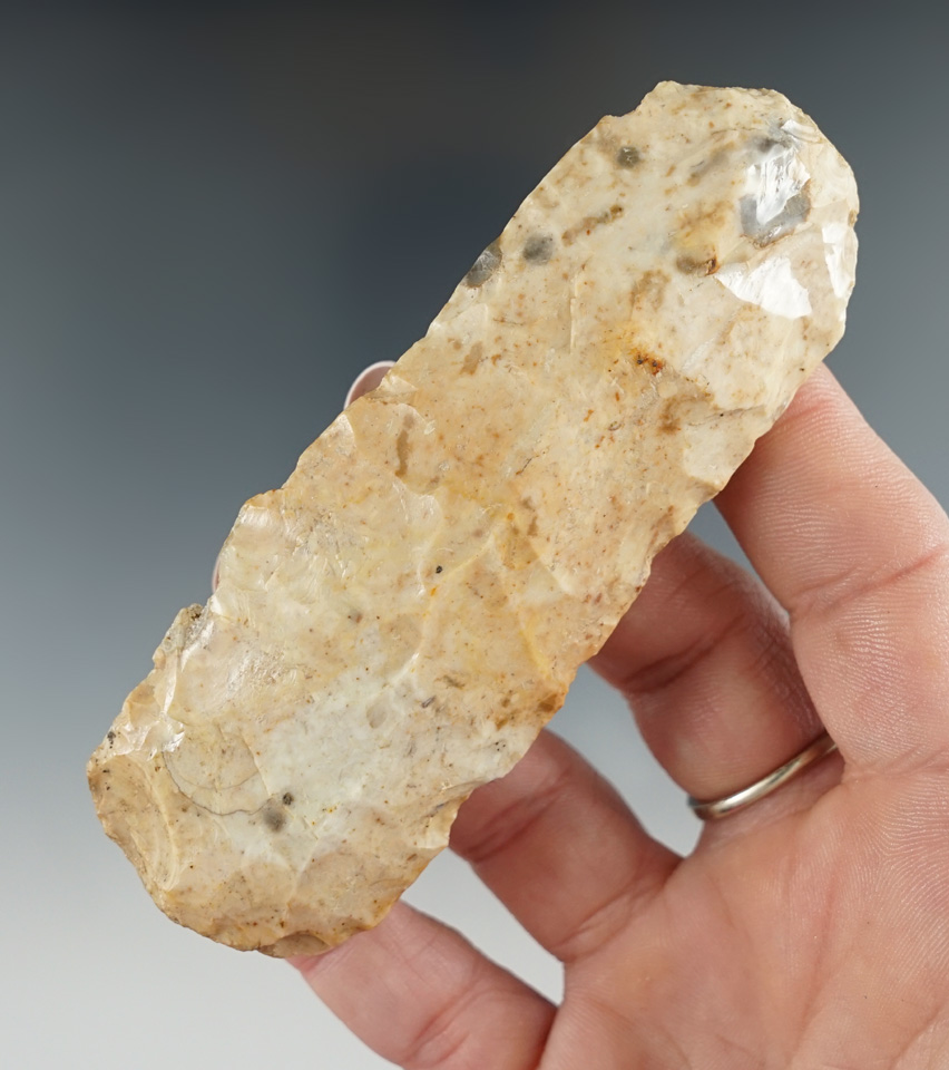 3 7/8" River polished Flint Celt found in Missouri.