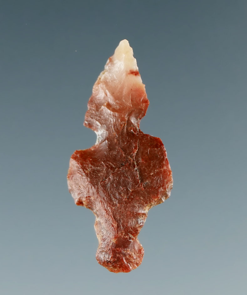 15/16" Double Notch Eccentric made from multi-colored Agate, Sauvies Island, Oregon.