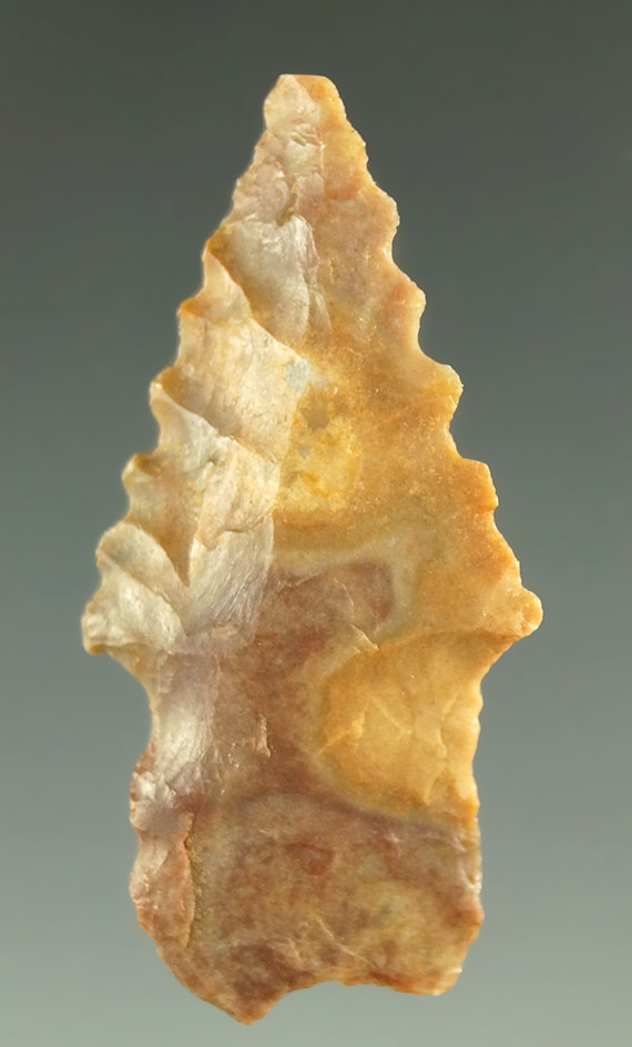 1 1/2" Bajada point found in San Juan New Mexico. Made from Jasper.