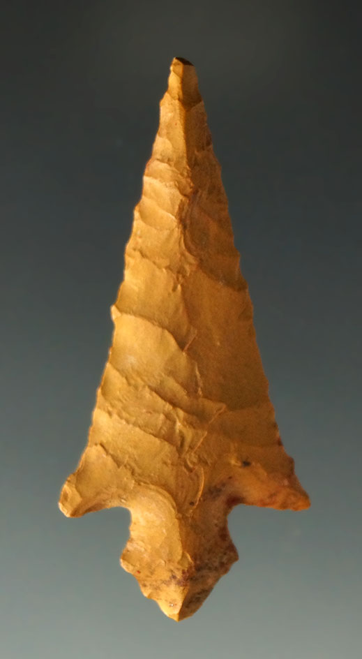 Ex. Museum! Excellent style on this 1 9/16" Hayes point - Arkansas made from yellow Jasper.