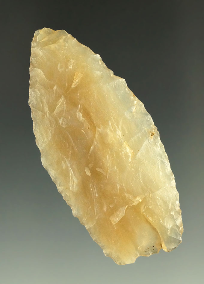 2 1/4" Angostura made from white Agatized Wood found in Sterling, Colorado.