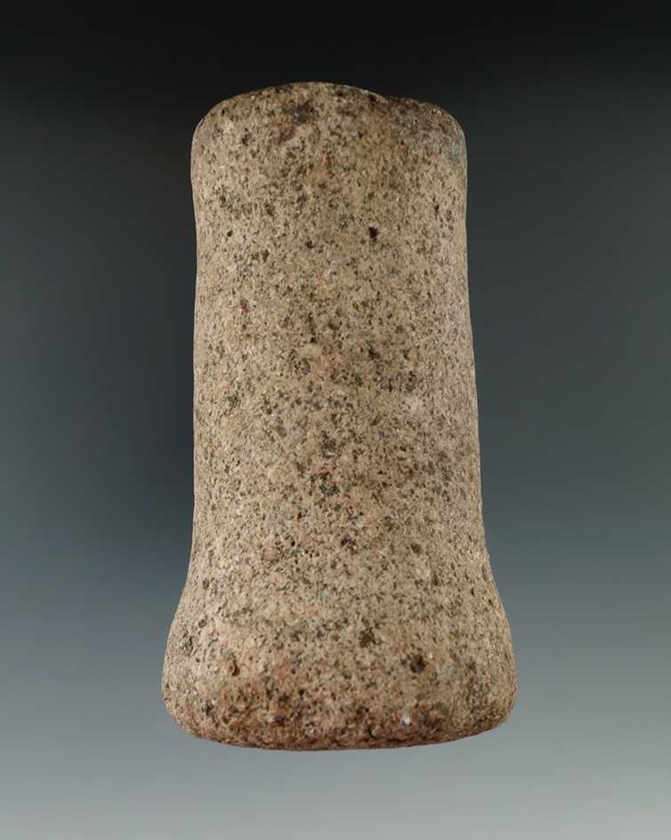 4 5/8" tall hardstone Pestle - Pickaway County Ohio. Sold to J. W. McManus from Dr. Copeland 1947.