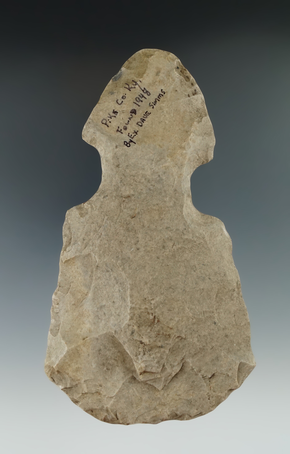 6 3/4" Notched Hoe found in 1948 in Pike County Kentucky by Dave Sims.