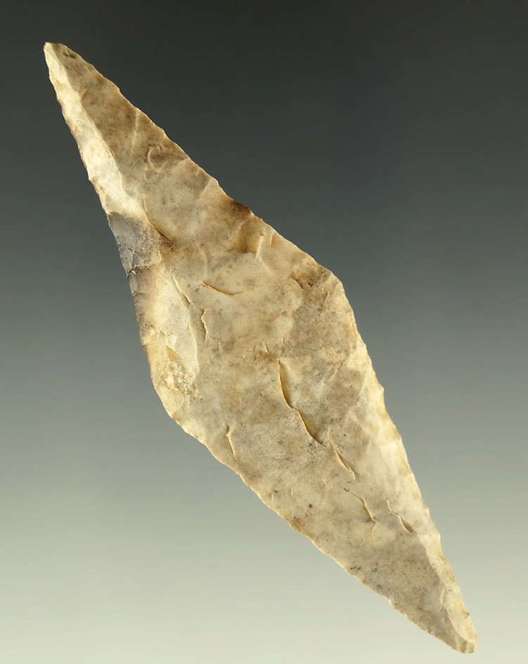 3 1/4" well styled Harahey Knife found in Kansas.