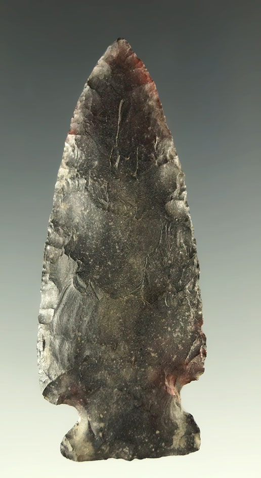 2 3/8" Cornernotch arrowhead that is nicely styled found in Oklahoma.