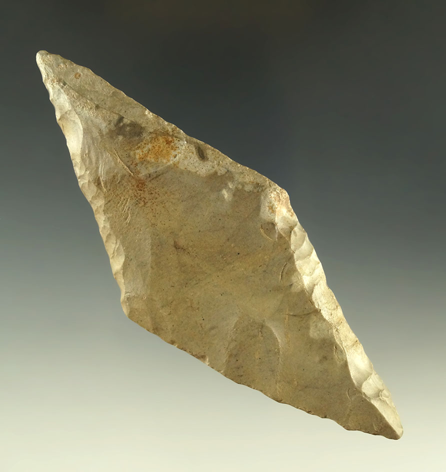 4 1/8" Harahey beveled Knife found in Kansas.