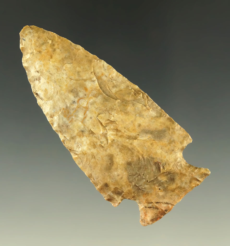 3" well styled Cornernotch Knife found in Kansas.