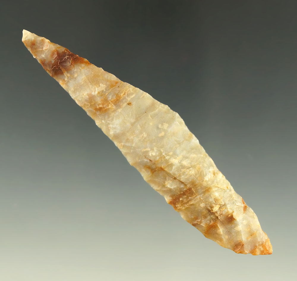 4" Harahey beveled Knife found in Kansas.