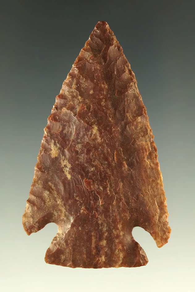 Excellent flaking and style on this 2 5/16" Cornernotch found in Colorado.