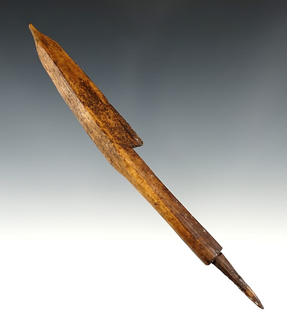 6 3/16" Socketed Ivory Harpoon Tip found in Alaska.