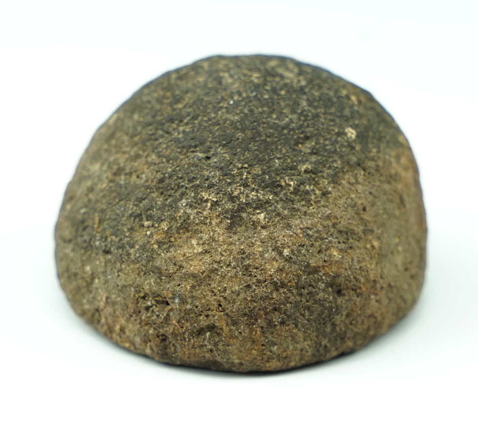 Heavily patinated 1 5/8" diameter Stone Cone found in a rock shelter by J.R. Dalton in Pulaski Co.,