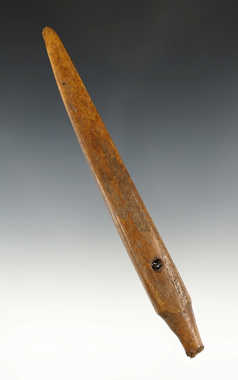 6 1/16" Socketed Harpoon Tip or weaving tool found in Alaska.