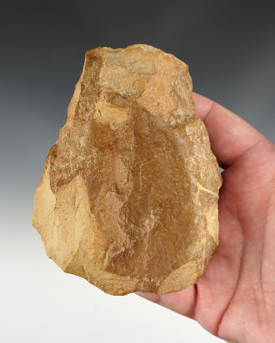 4 3/8" Mousterian Hand Axe found in Northwest Africa.
