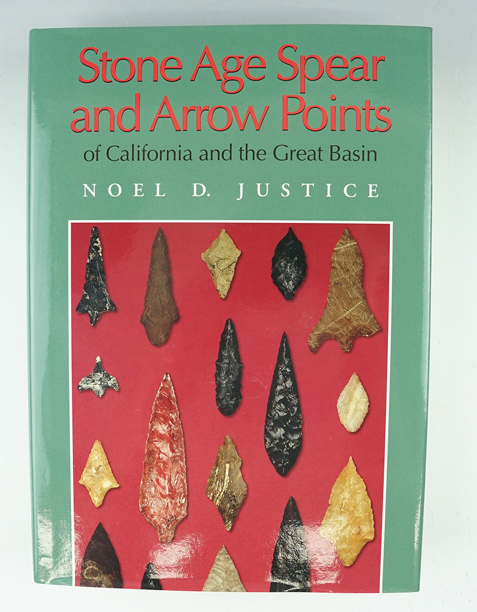 Hardcover Book: " Stone Age Spear and Arrow Points of California and the Great Basin" by Noel Justic