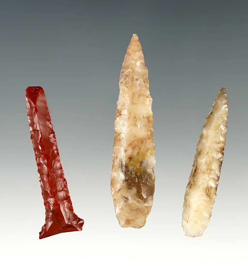 Set of 3  colorful Washington Drills. The largest is 2 1/8".