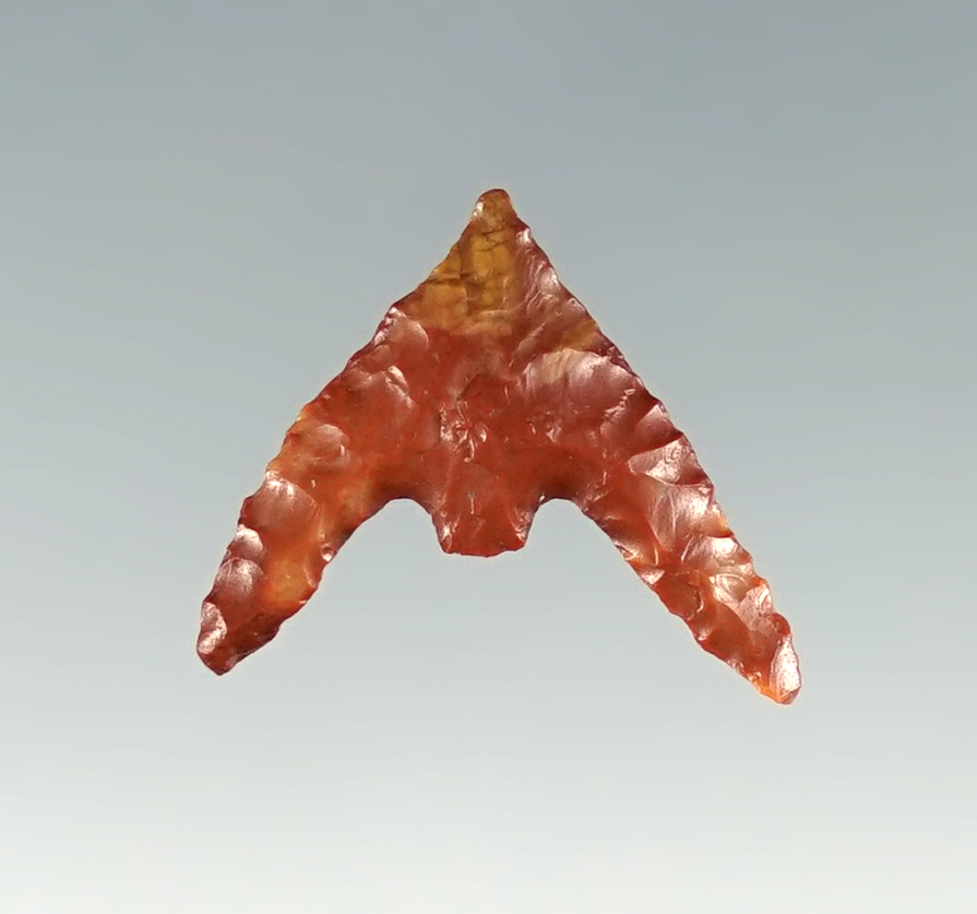 11/16" Jasper Gunther found close to the Rogue River, Coos Co., Oregon. Bennett COA.