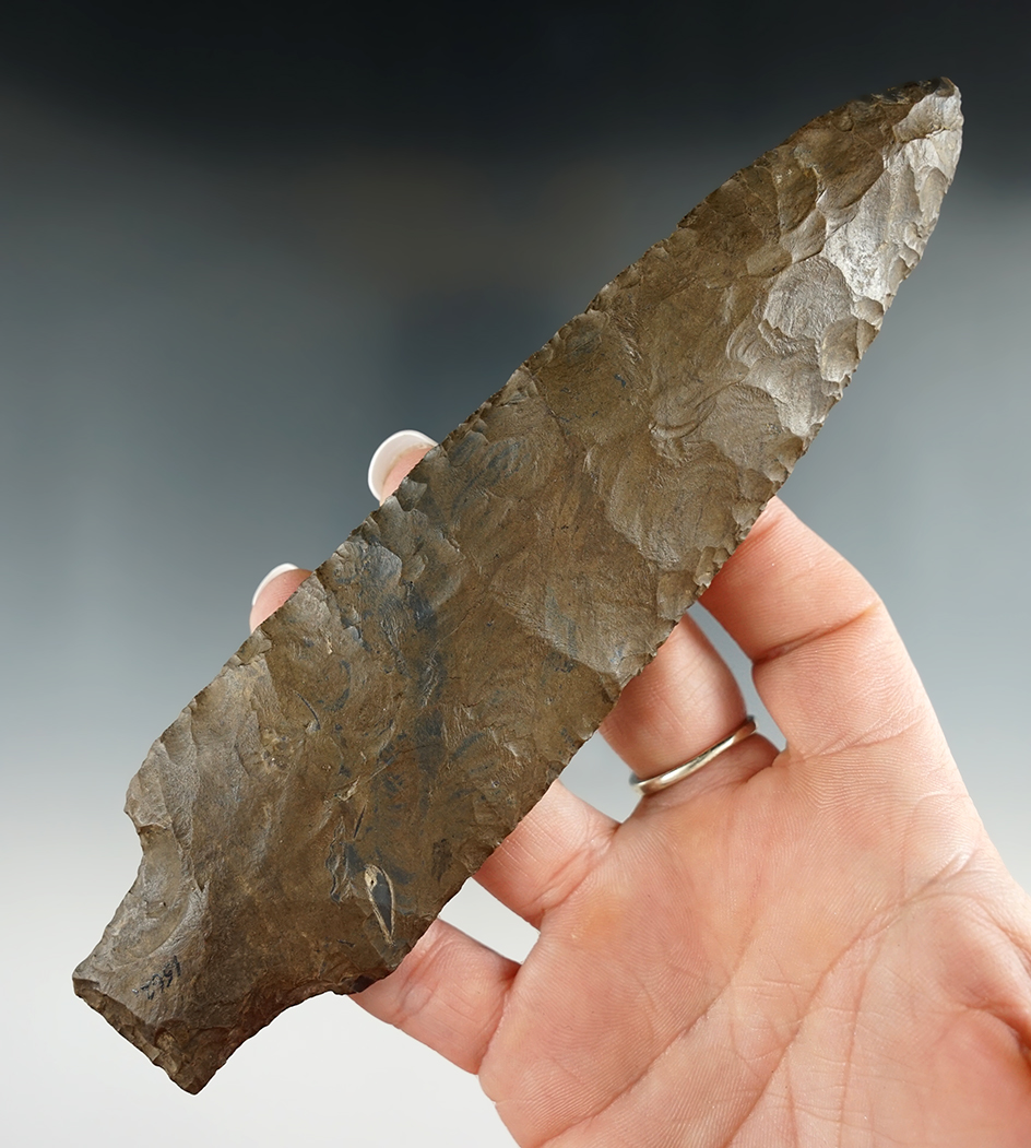 Large and nice! 6 7/16" Genesee Knife found in Monroe Co., New York. Made from Normanskill