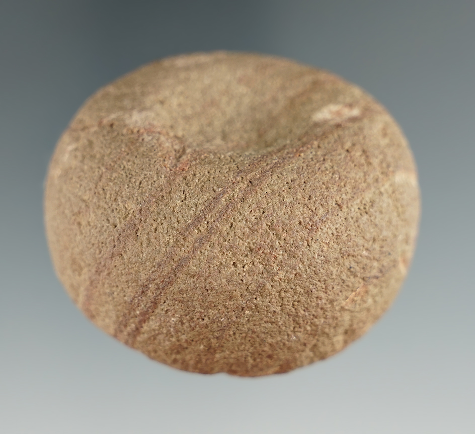 2" Diameter Miniature Double Cupped Discoidal found in Adams Co., Ohio