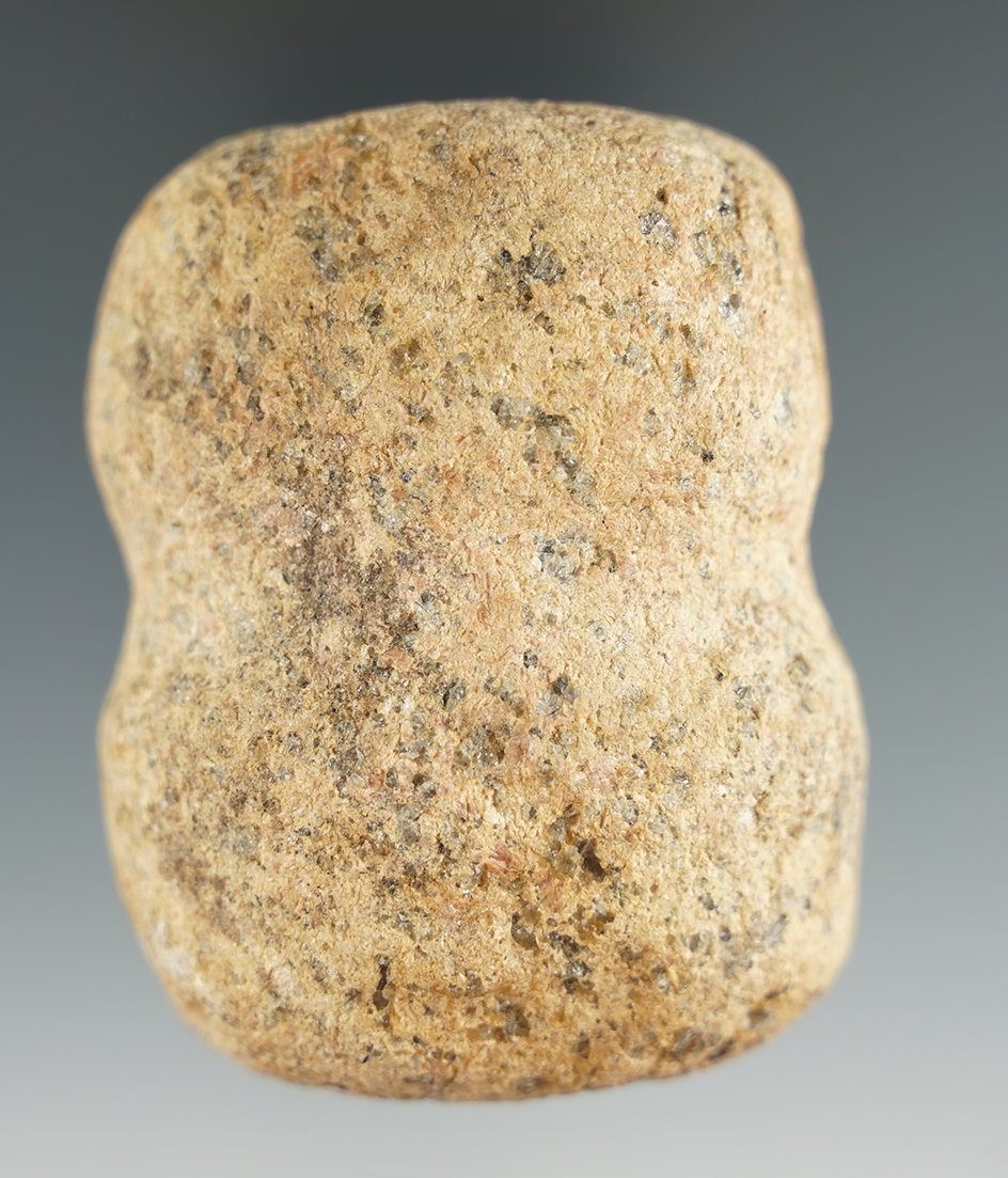 2 1/2" Long 3/4 Grooved Hammerstone found in Ashland Co., Ohio.