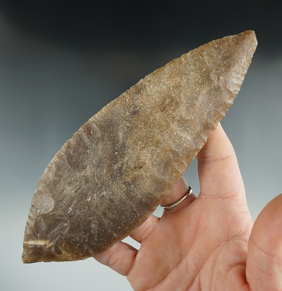 6 9/16" Mixtec Knife made from Colha Chert found in southern Mexico. Ex. Townsend - 2 COAs.