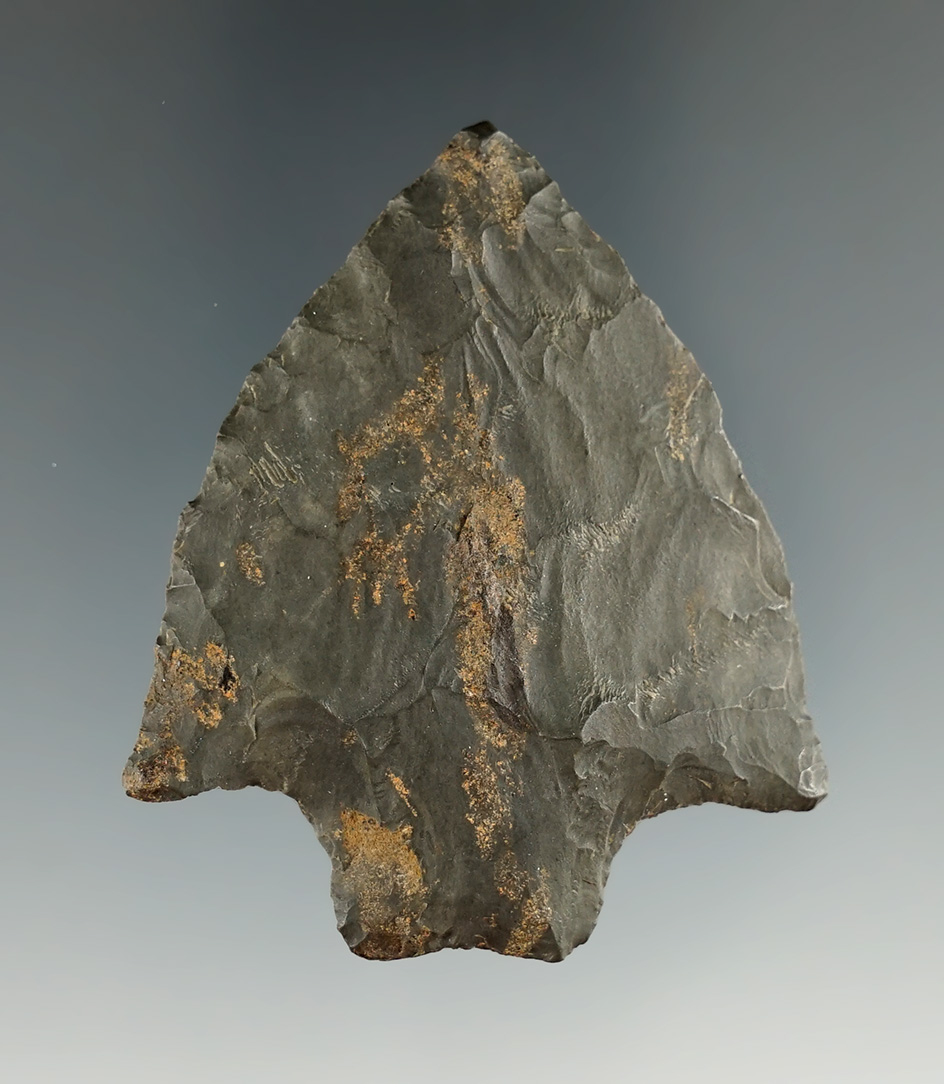 2 1/8" Snook Kill found on the Shultz farm near Afton, Shenango Co., New York. Ex. Derek Prindle