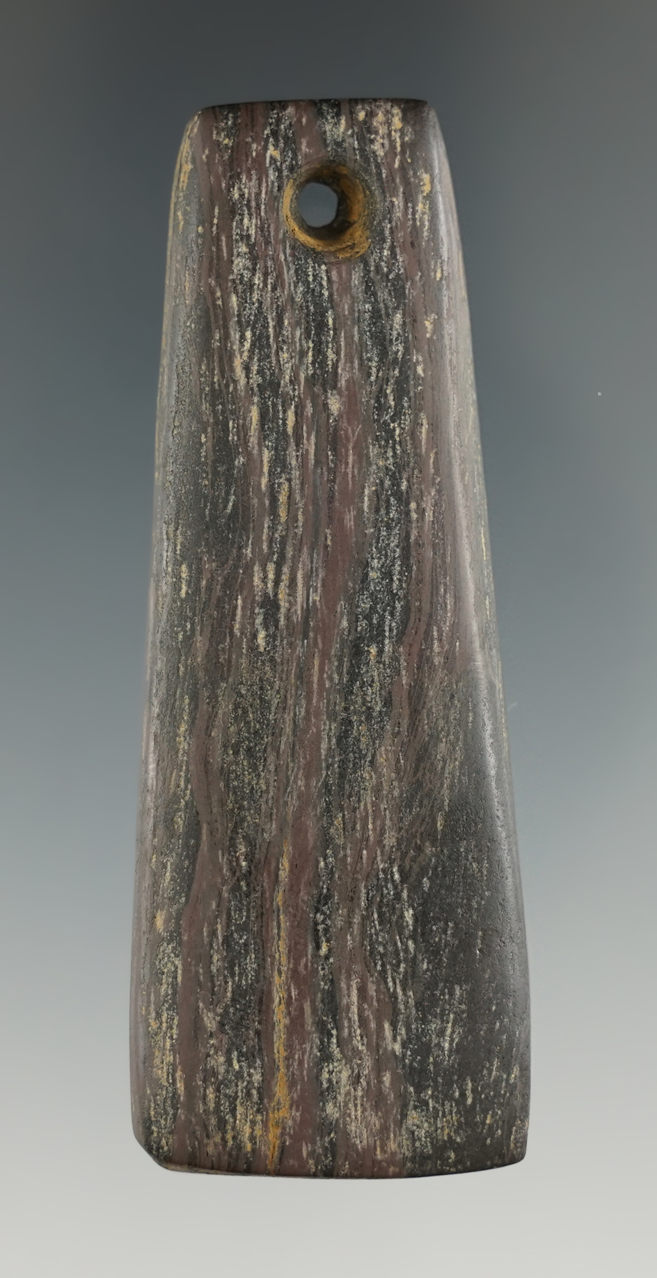 Nice! 2 15/16" Trapezoidal Pendant found near Medford, Burlington Co., New Jersey.