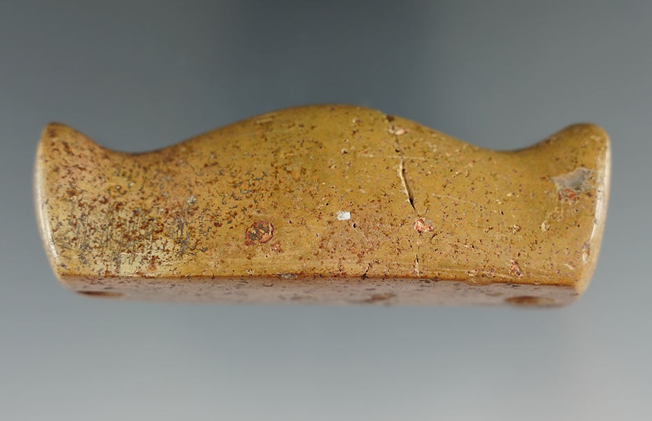 3 1/16" Bar Amulet that is nicely styled from Pipestone found in a mound outside of Columbus, Frankl