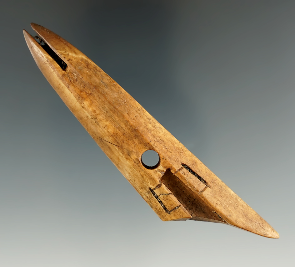 4" Ivory Inuit harpoon toggle found in Alaska.