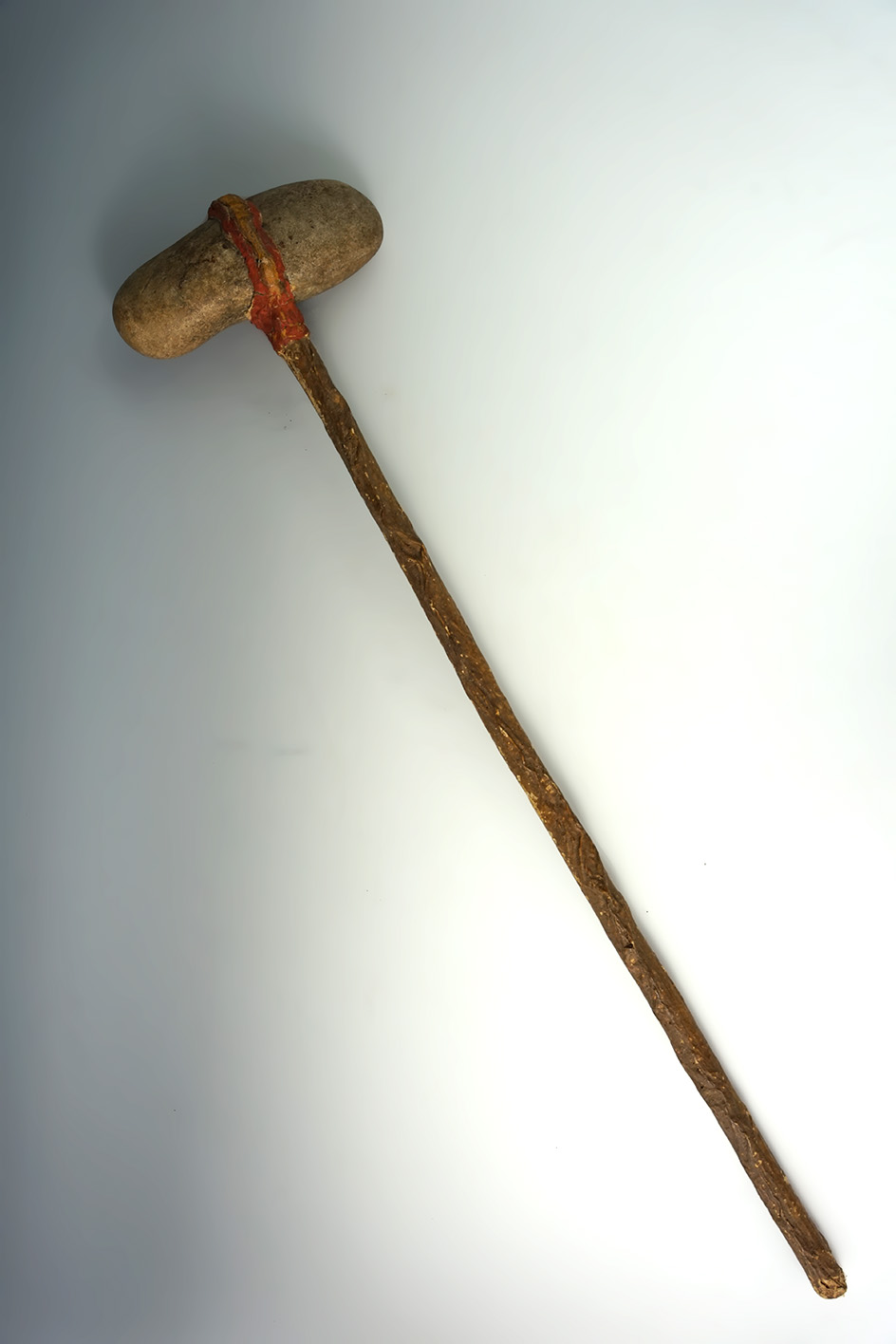 Excellent hand carved 20 3/8" long x 11" wide native wood bowl foundnear Santa Fe, NM.