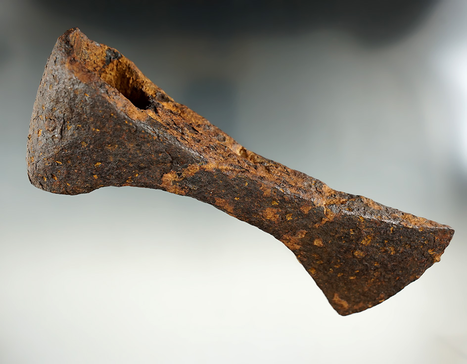 7 1/2" Viking Battle Axe, circa 850-1000 A.D. Found in the Steppes area of Ukraine.