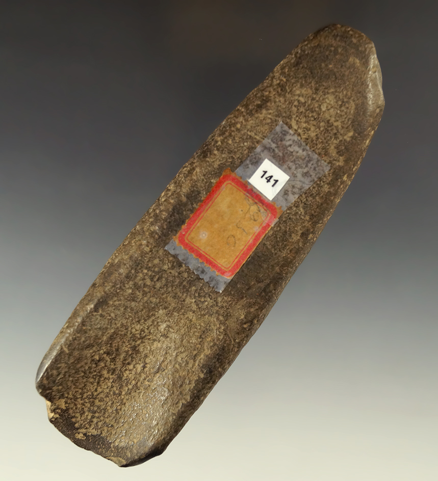 Heavily patinated 5 1/8" deeply scooped Gouge found in New York. Ex. Lewis Eulert collection.