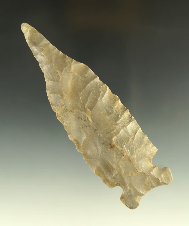 Large and nice! 5" tall Hornstone Drill that is very well styled found in Indiana.