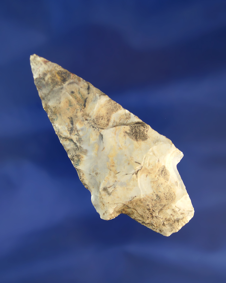 3 1/8" nicely flaked Dickson made from Jefferson city chert found in Missouri.