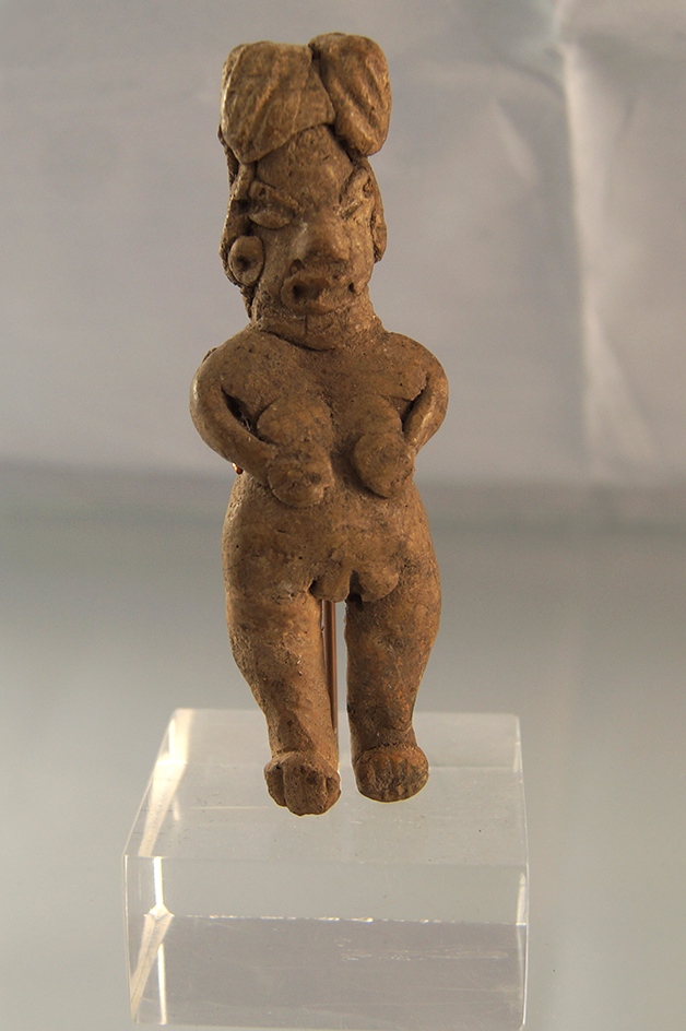 3 11/16" female figurine that is very detailed found in Mexico.