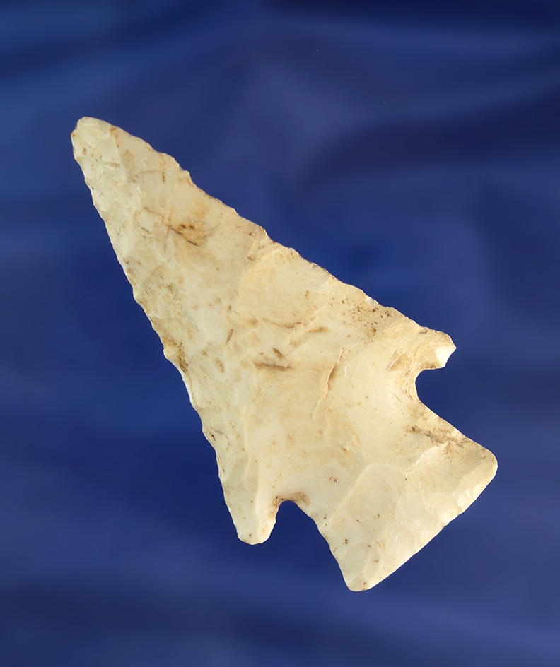 2 7/8" nicely beveled Hardin found in the Marshall/Peoria counties Illinois area by Myles Goddard.