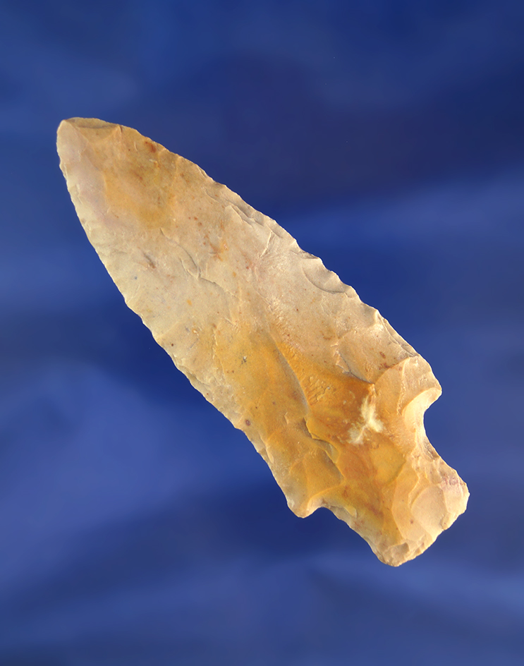 3 5/16" Darl Stemmed point found in Texas.