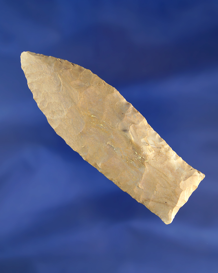 Well styled 3 3/8" Copena made from Fort Payne chert found in Franklin County Tennessee.