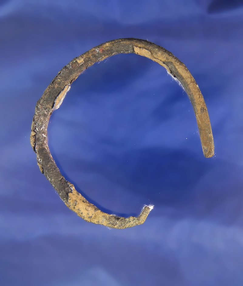 2 5/16"" heavy copper bracelet found near the Columbia River, Klickitat County Washington.