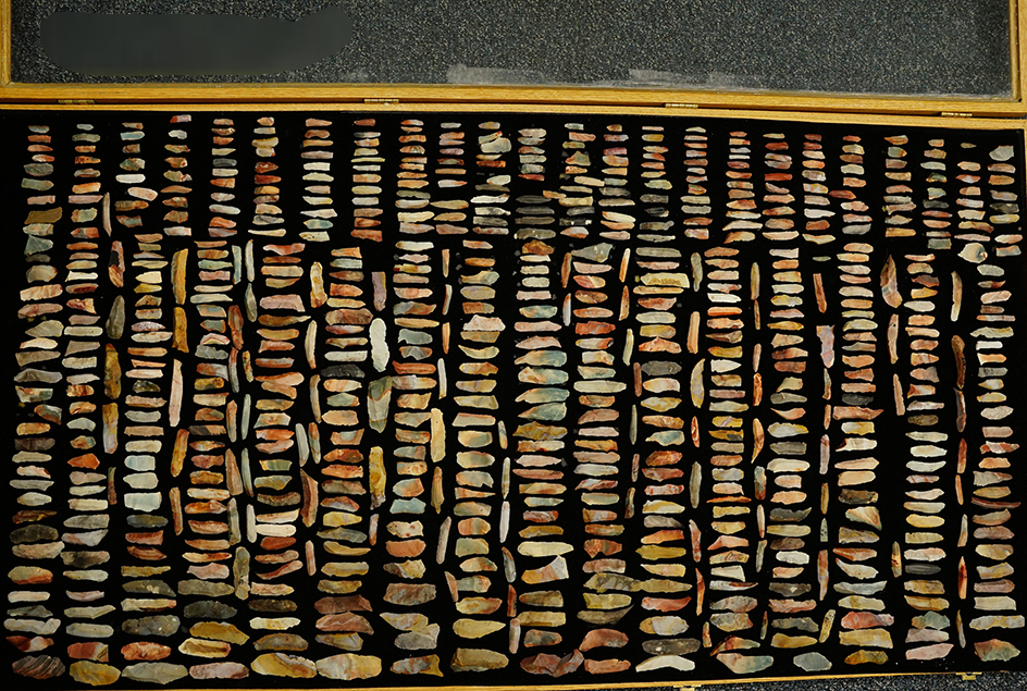 Cache of Hopewell Bladelets - Flint Ridge Flint. Found by Jim Hahn Licking Co., Ohio. P/U Only!