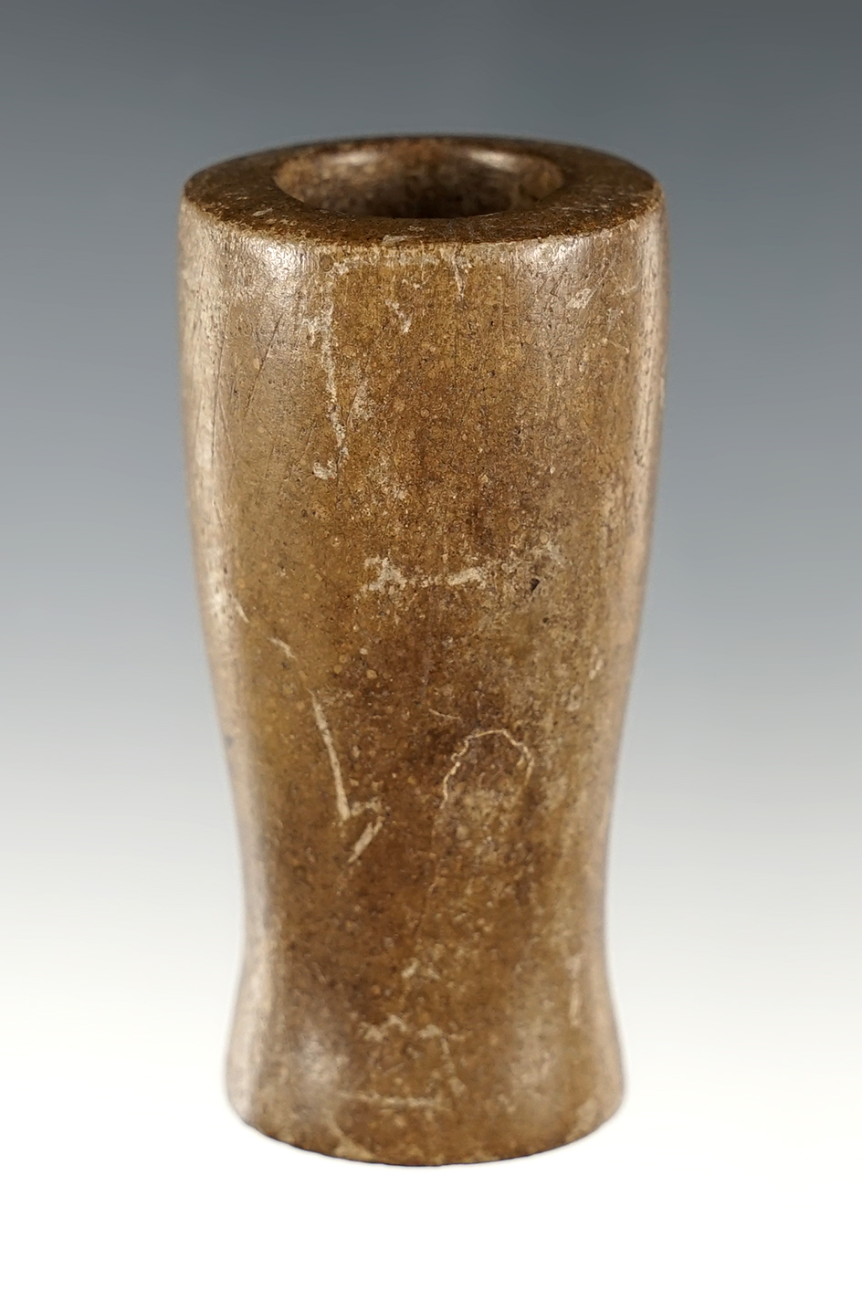 Rare style 2 9/16" Adena Blocked End Tube Pipe found in Ohio.