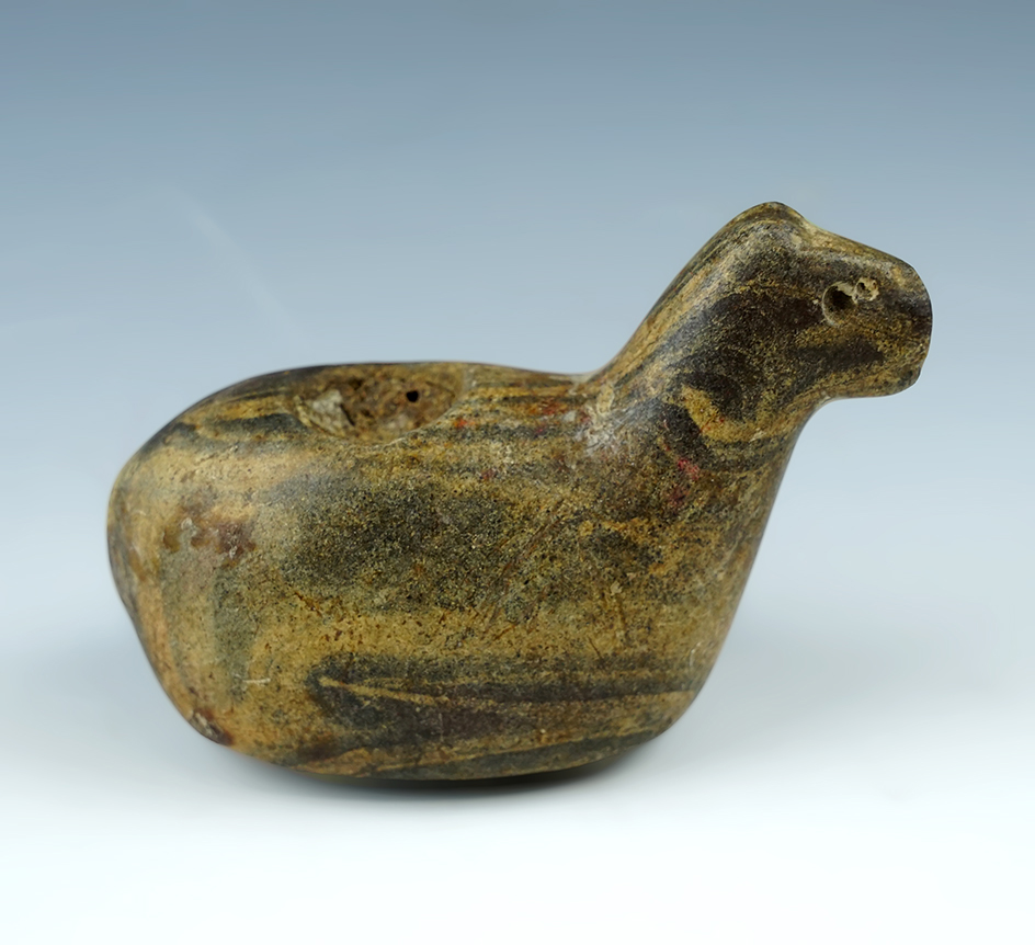 3 1/2" Llama Canopa made from attractive Hardstone with original offering intact.