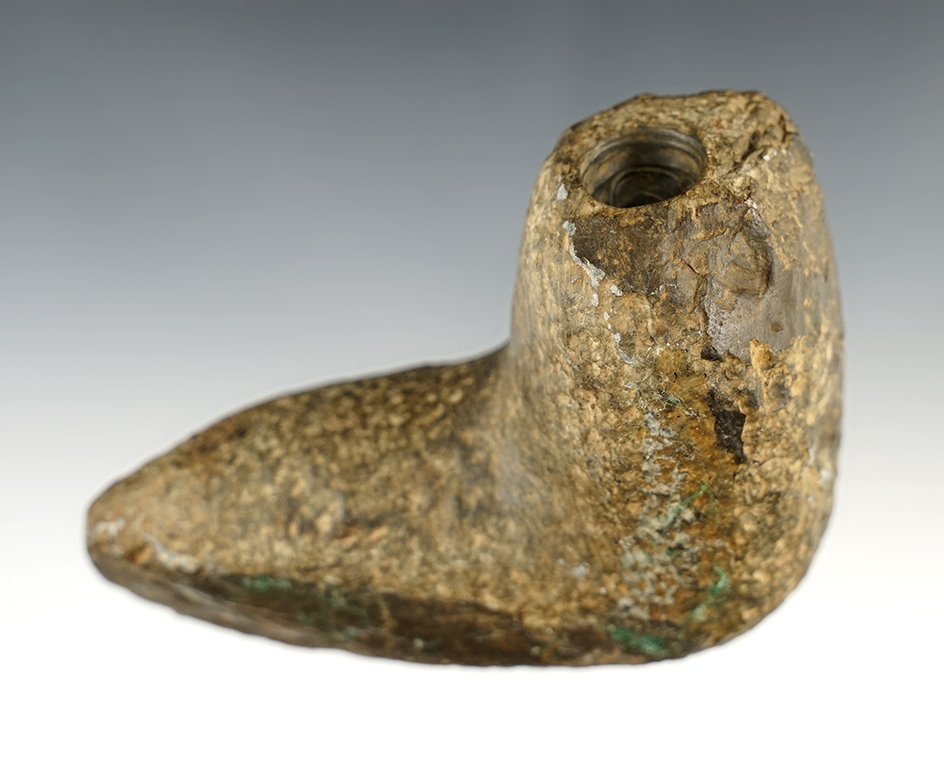 3 7/8" long Pipe Preform that is well patinated. Found in the Midwestern U.S.