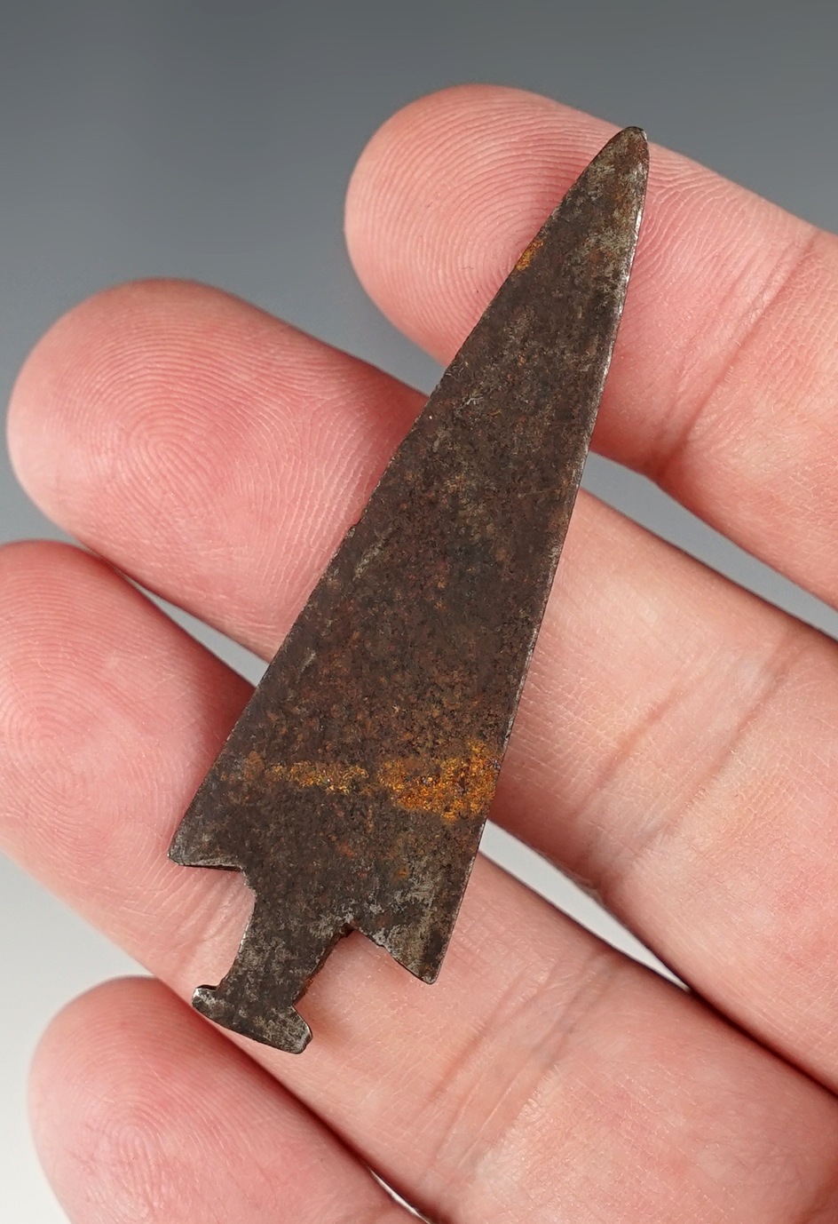 Well made 2 3/8" Historic Metal point found in Natrona Co., Wyoming