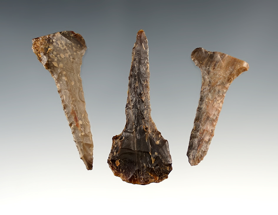 Set of 3 nice Drills found in New Mexico. The largest is 2 9/16".